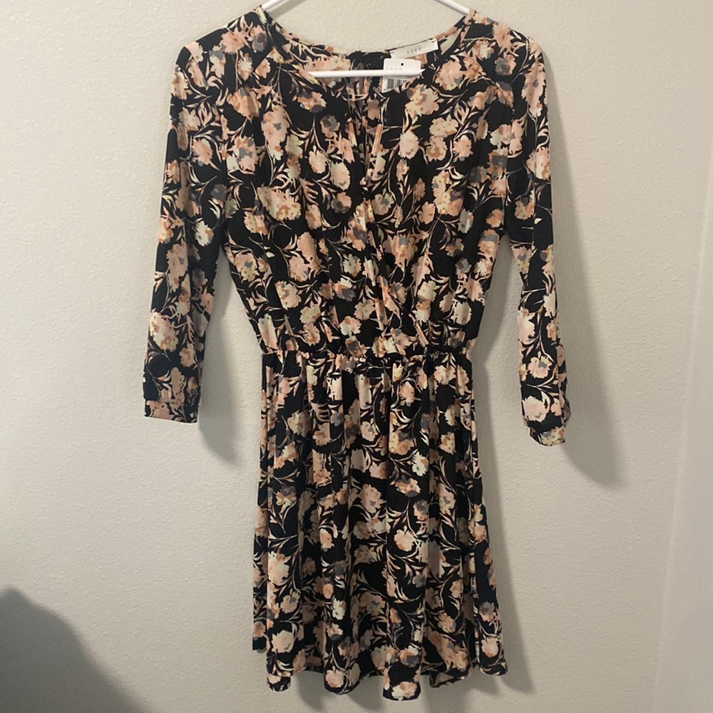 Floral Dress with 3/4 Sleeves by Lush